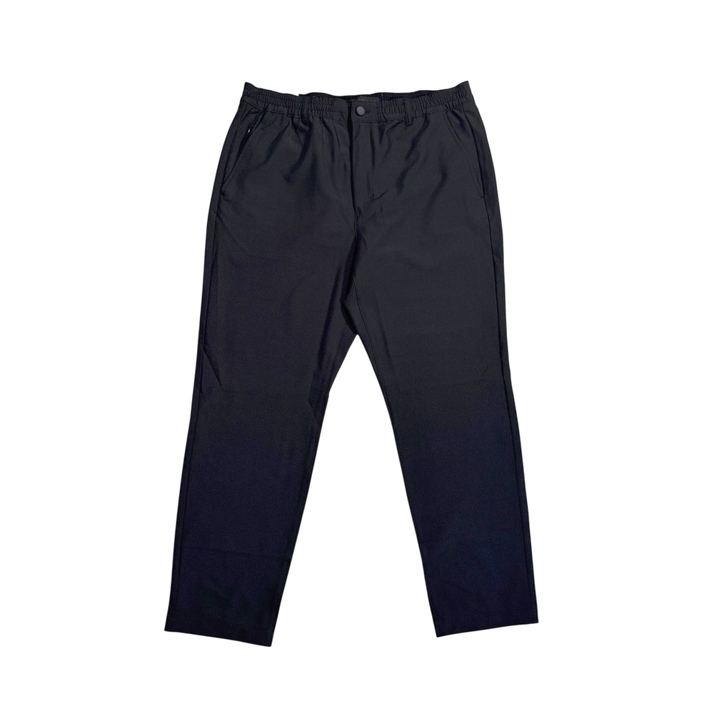 Marc New York Performance Pants Mens 36x30 Black Excellent Elastic Waist Chino
